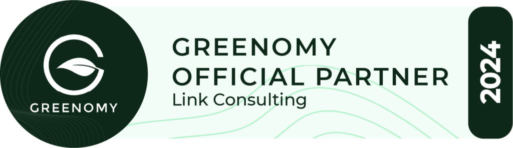 Greenomy Official Partner Logo _ Link Consulting 2024